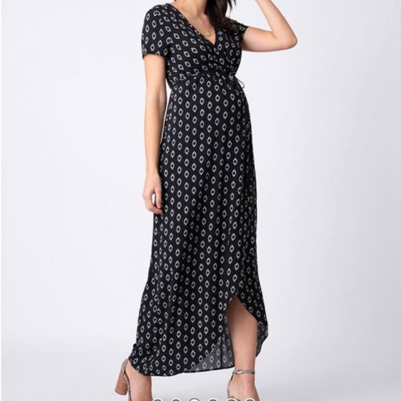 Seraphine Dresses Seraphine Maxi Wrap Maternity Dress Poshmark